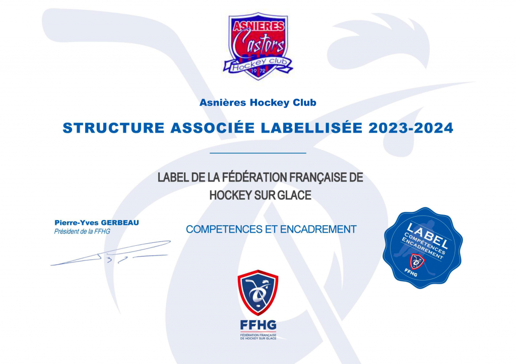 Label FFHG 2023-2024 compétences et encadrement